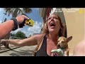 Drunk Karen Totally Loses It When Confronted For Threatening A Family