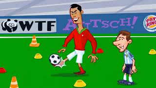 Wapbom Com   Just Cartoons  Ronaldo Vs  Messi Freekick