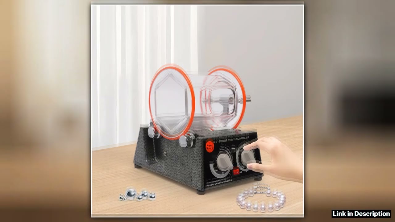 3KG Rotary Tumbler Polisher Jewelry Polishing Finisher Bead for Stones Coins Comfort Edition