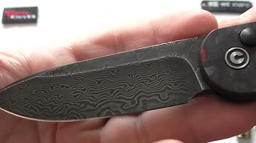 Civivi Elementum Damascus Buttonlock