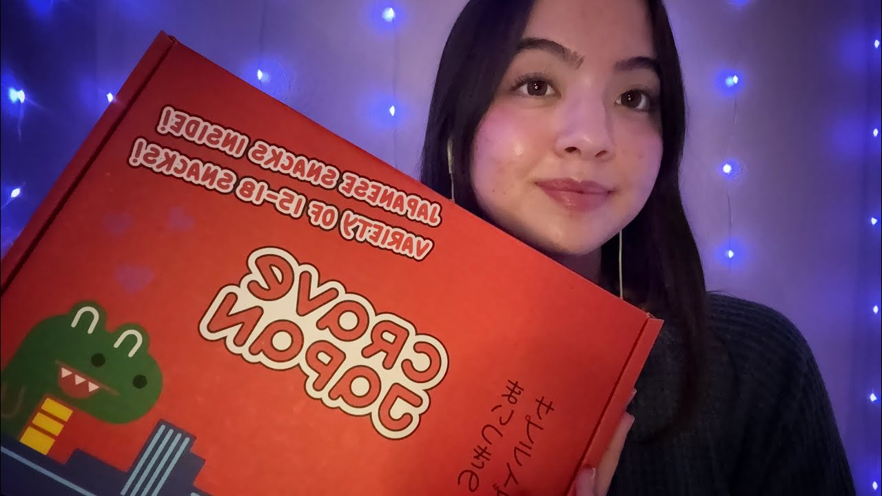 ASMR ~ Eating a Crave Japan Box!