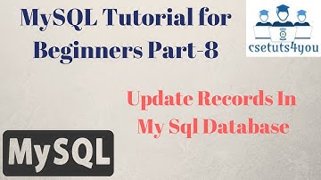 Mysql Tutorial For Beginners Part 8 Update Records in Mysql Database Hindi english