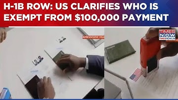 H-1B Row: US Clarifies, Says L1 & F1 Visa Holders Exempted From $100,000 Fee | All You Need To Know