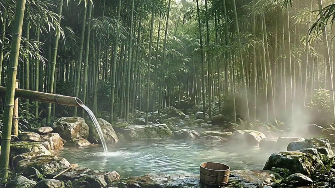 Snowy Forest Onsen: Warmth in the Heart of Winter ❄️♨️🌲