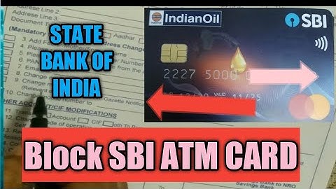 How to Block SBI ATM card through customer Request form in Telugu