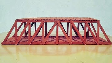 Building Truss Bridge Using Popsicle Sticks (VLOG#1)
