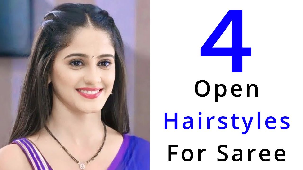 Gajra hairstyle for open hair | Gajra hairstyle for long hair | Gajra hairstyle  for saree - YouTube