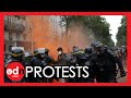 French Police CLASH With Anti-Covid Pass Protesters in Paris