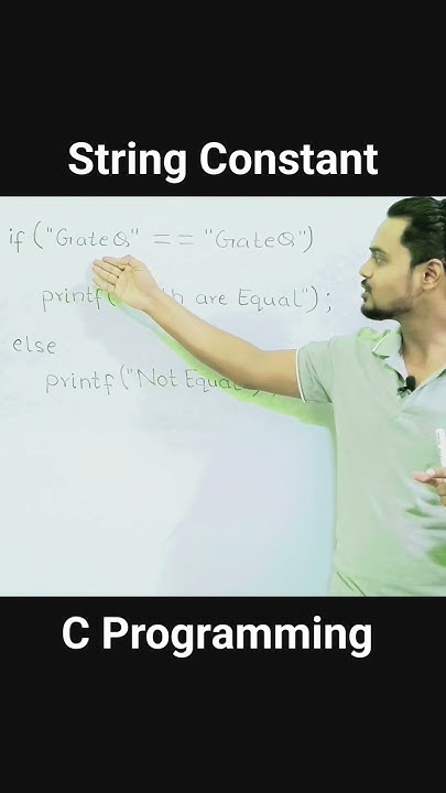 String Constant in C | String in C Programming - YouTube