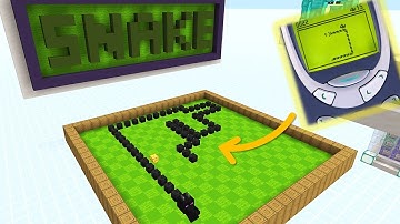 I Remade Snake in Minecraft - Minecraft Bedrock [MCPE, Win10, Console]
