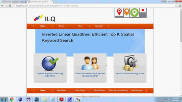 Inverted Linear Quadtree Efficient Top K Spatial Keyword Search