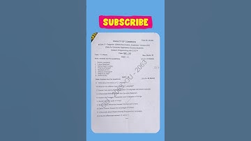B.com 2-semester |PROGRAMMING WITH C&C++|| Osmania university Telangana #ou #exam #clearexam #b.com