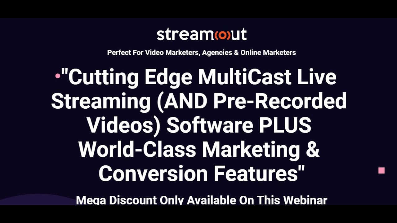 Streamout REVIEW *BONUS*BONUS*BONUS*BOOM DON'T GET WITHOUT BONUSES