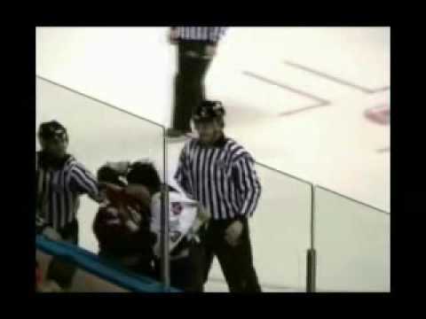 hockey fight McMorrow vs rushton 2006 2007