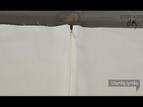 DIY: Usynlig lynlås lavet af & STIL - YouTube