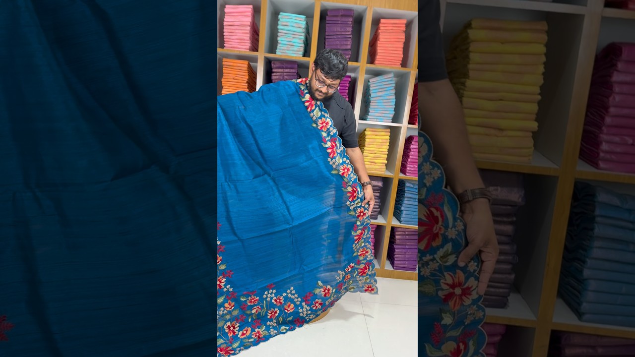 Elegant Matka Silk Embroidered Saree