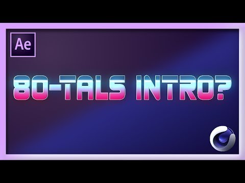 80-tals Intro - After Effects, Cinema 4D - Tutorial (svenska)