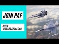 Jobs in Pak Air Force After 16 Years Education | How to join Pak Air Force