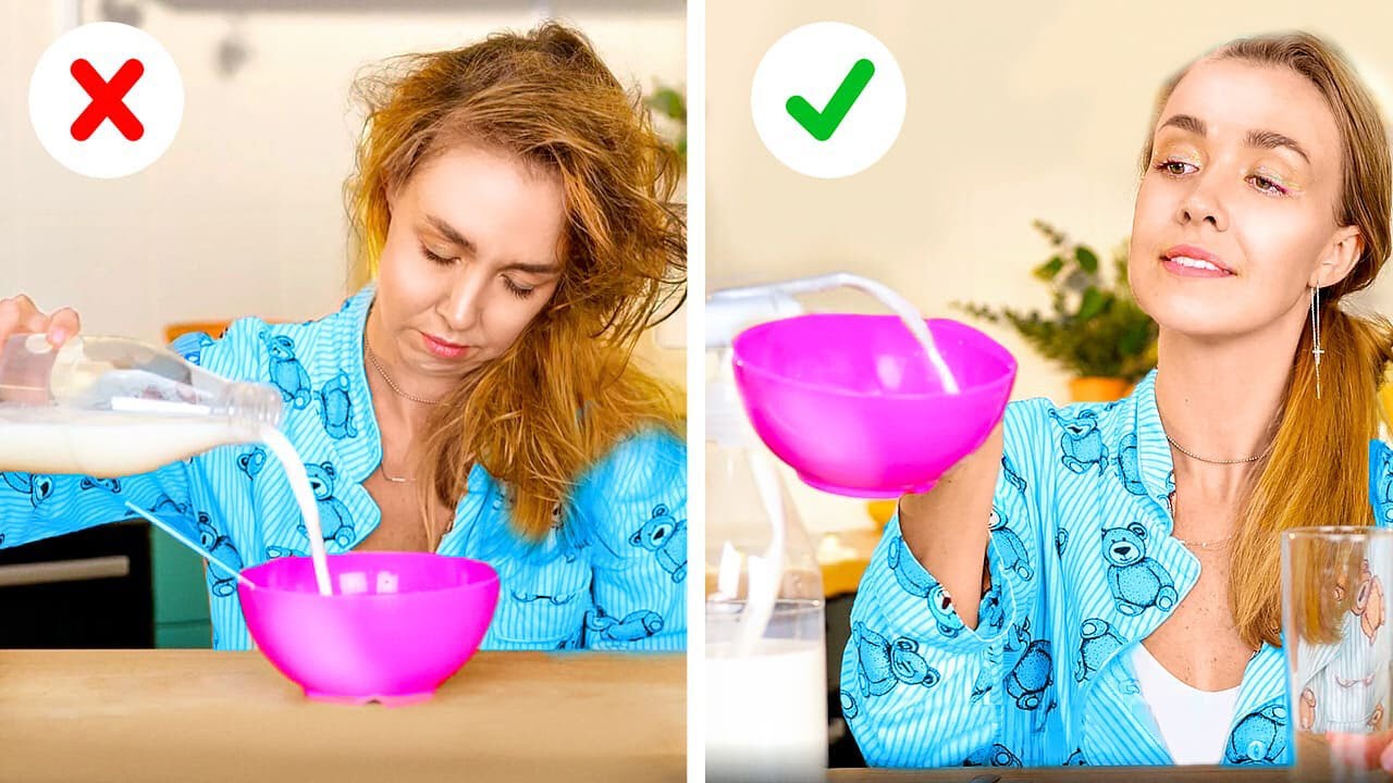 Perfect VS Awful MORNING: Smart hacks and Gadgets, Easy Recipes