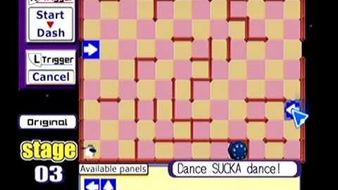Chu Chu Rocket - custom level, "Dance SUCKA dance!" (fail to solve, pt. 1) (3/19/06)