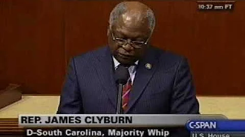 Congressman  Clyburn speaks on behalf of Vernon Hu...
