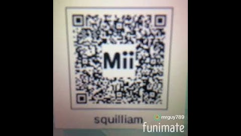 Qr codes for mii maker