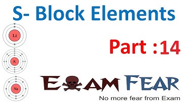 Chemistry S Block Elements part 14 (Anomalous Beryllium) CBSE class 11 XI