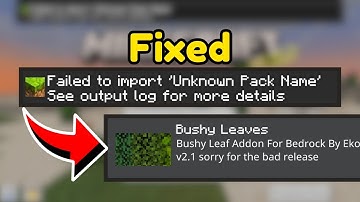 How to fix "fail to import" into MCPE! (Addons, Packs, Worlds, and Templates)