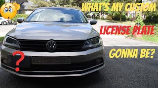 Customized License Plate For My 2014 VW MK6 Jetta!