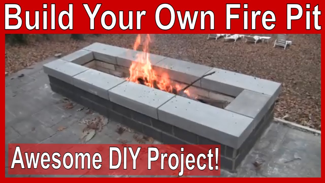 How to build a rectangular fire pit