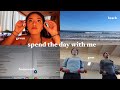 Spend the day with me morning routine gym beach  homework