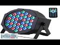 VEVOR Stage Lights 4 Pack RGB Party Lights 36 LED Colorful Lights Indoor