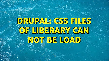 Drupal: Css files of liberary can not be load