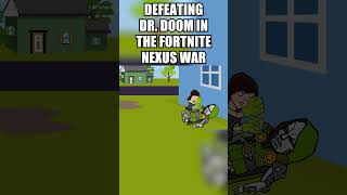 Defeating Dr  Doom in Fortnite Nexus War #fortnite #shorts
