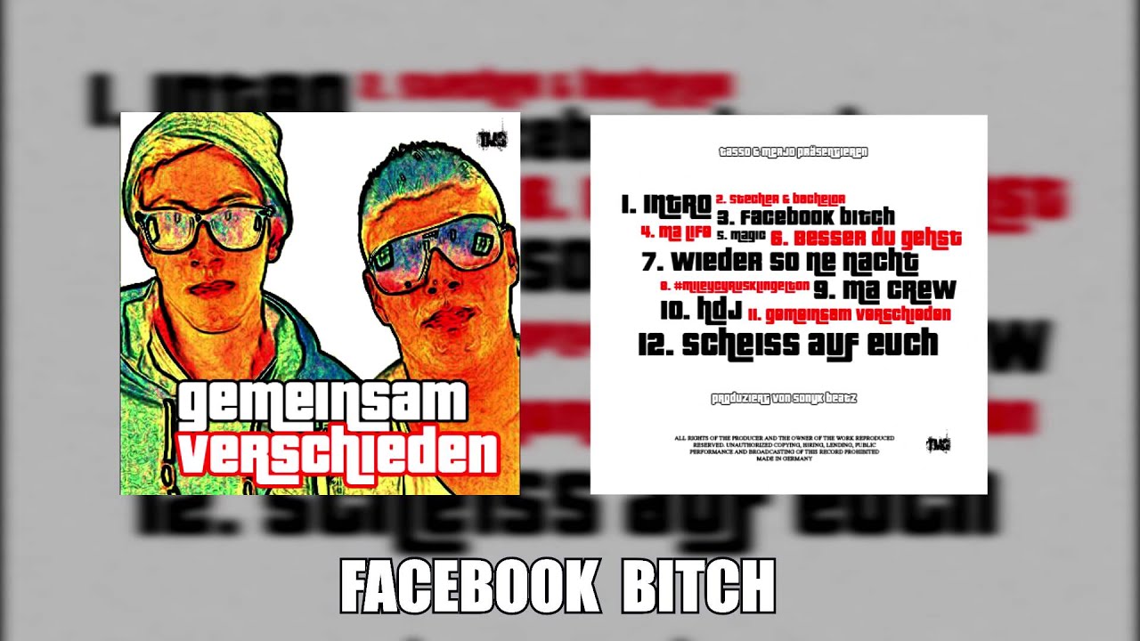 Watch TASSO & MERJO - 03 - FACEBOOKBITCH feat. CARINA (prod. by SONYK BEATZ) on YouTube Watch TASSO & MERJO - 03 - FACEBOOKBITCH feat. CARINA (prod. by SONYK BEATZ) on YouTube