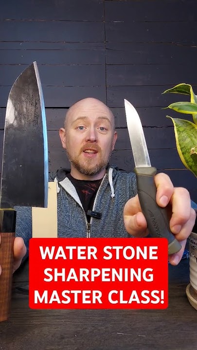 WATER STONES are tricky! Learn how to use them to sharpen your knives ...