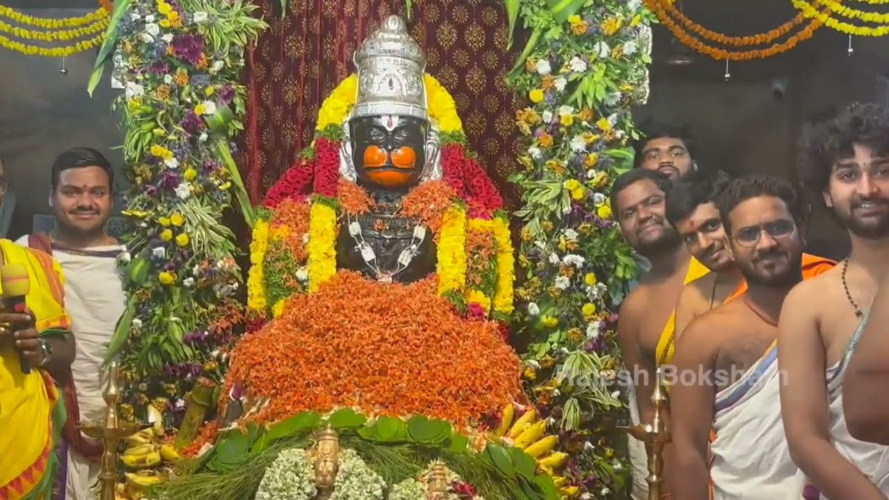 Hanuman Pushpa Archana Seva | Sri Trishakti Hanuman Devastanam | Mint Compound Khairatabad Hyderabad