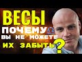 ВЕСЫ ПОЧЕМУ ВЫ НЕ МОЖЕТЕ ИХ ЗАБЫТЬ 