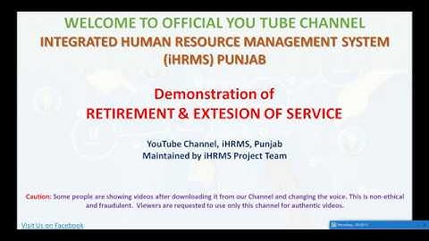 How to Update Retirement and Extension in Service Details