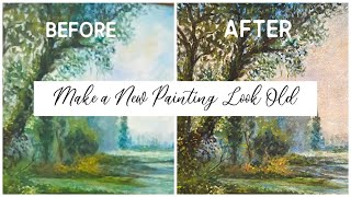 Make Your New Painting or Print Look Like an Old World Vintage Antique! by Our Classic Home 4,915 views 1 year ago 6 minutes, 43 seconds