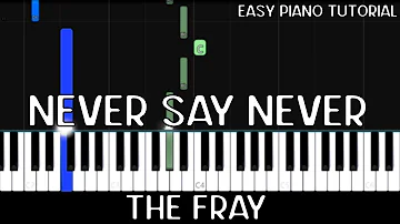 The Fray - Never Say Never (Easy Piano Tutorial)