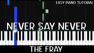 The Fray - Never Say Never (Easy Piano Tutorial)