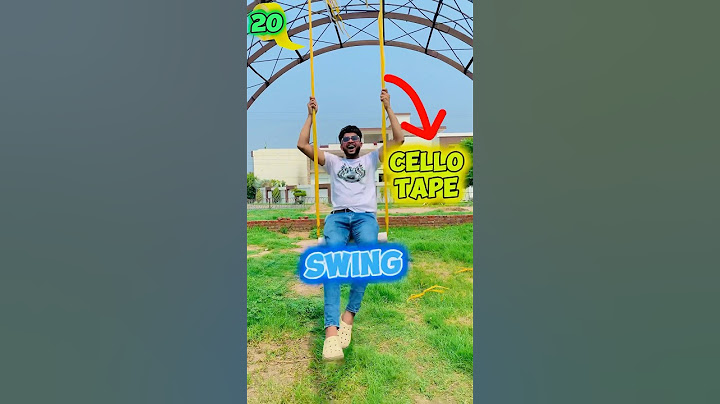 How many Cello Tape layers to make a Swing??🤷‍♂️🤷‍♂️#shorts
