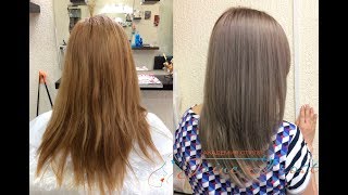 Окрашивание из рыжего в русый холодный Окрашивание из рыжего в русый холодный