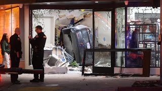Speeding Tesla Driver Crashes into Pharmacy in Bixby Knolls - LONG BEACH, CA