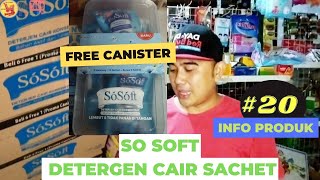 INFO PRODUK #20 : Review so soft detergen cair sachet @sembakoonline screenshot 2