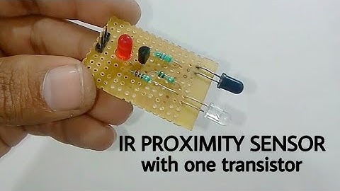 How to make Infrared proximity sensor | with transistor
