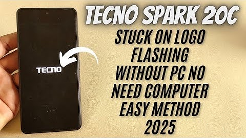 Tecno Spark 20C Logo Hang Solution | No PC | 100% Working Trick
