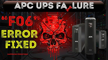 The Surprising APC UPS F06 Error Solution Nobody Tells You #APCUPS #F06Error #upsrepair