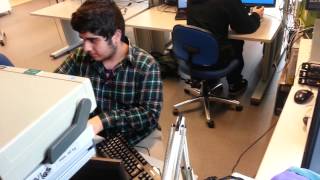 Angry Office Worker Trashes Office!!!!